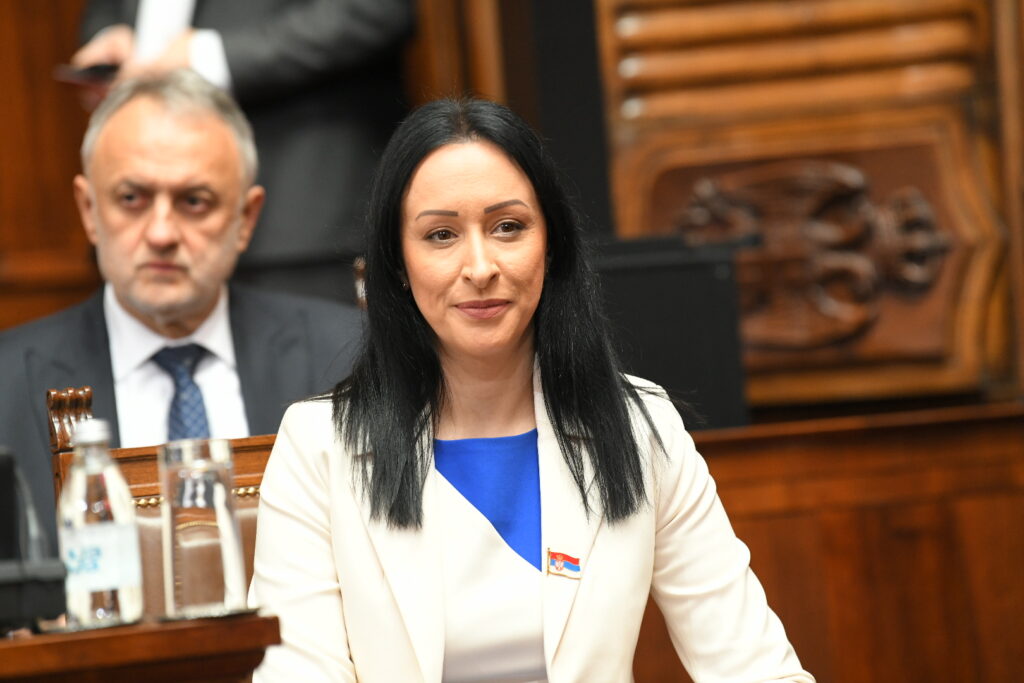 Beograd 16. april 2025. Skupština Srbije, zasedanje, sednica  na čijem dnevnom redu je izbor nove Vlade Srbije drugi dan zasedanja Foto:Amir Hamzagić/Nova.rs