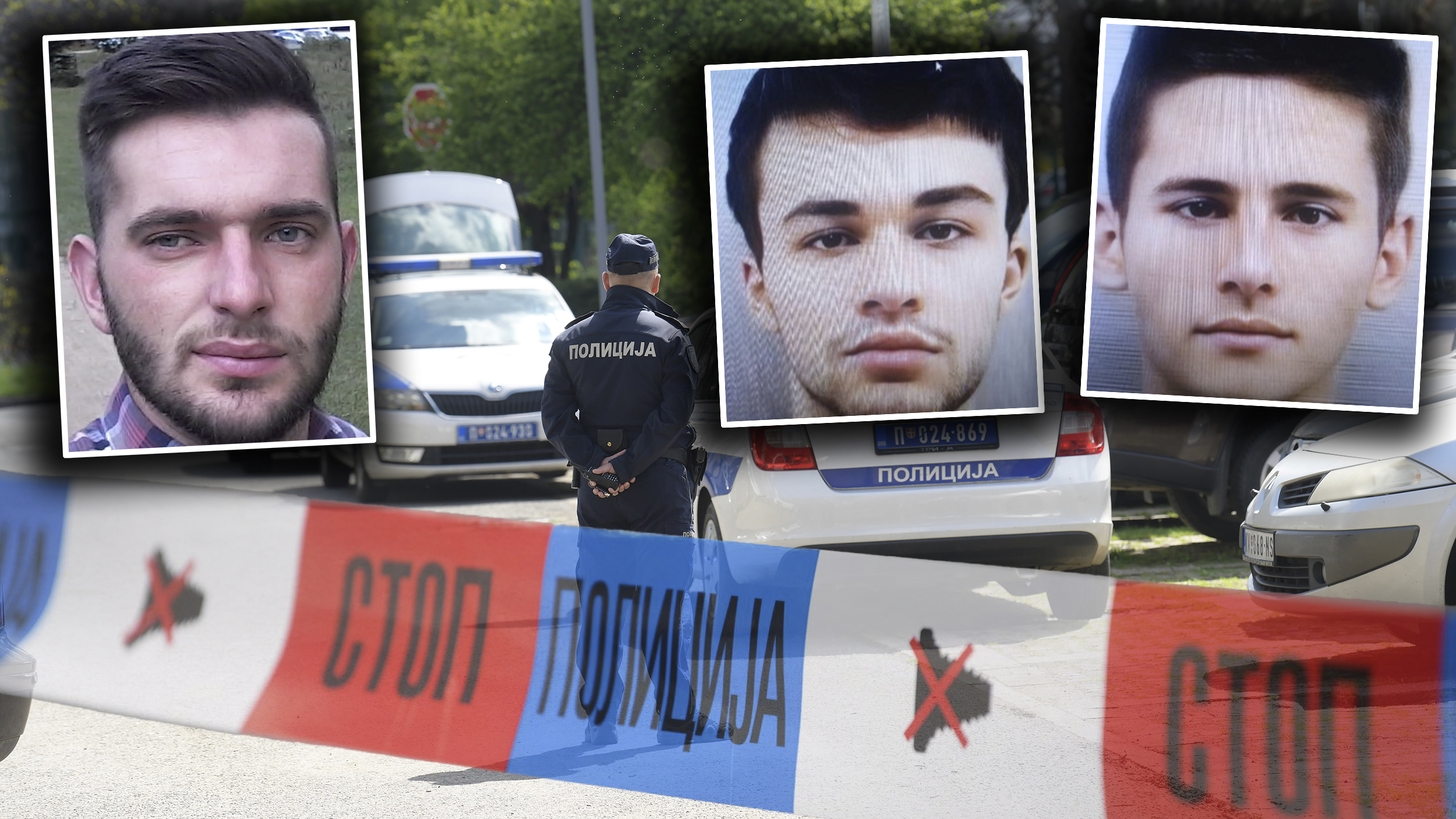 Vasilije Gacevic i Marko Danicic, Jetmir Gocaj Foto: Goran Srdanov, Filip Krainčanić/Nova.rs/FoNet/MUP