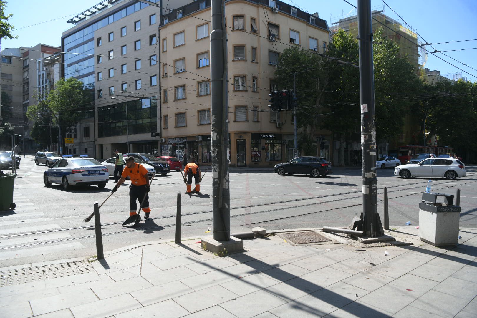Beograd 13. jul 2025. Saobraćajna nesreća na uglu ulica Takovska i 27. marta Foto:Filip Krainčanić/Nova.rs