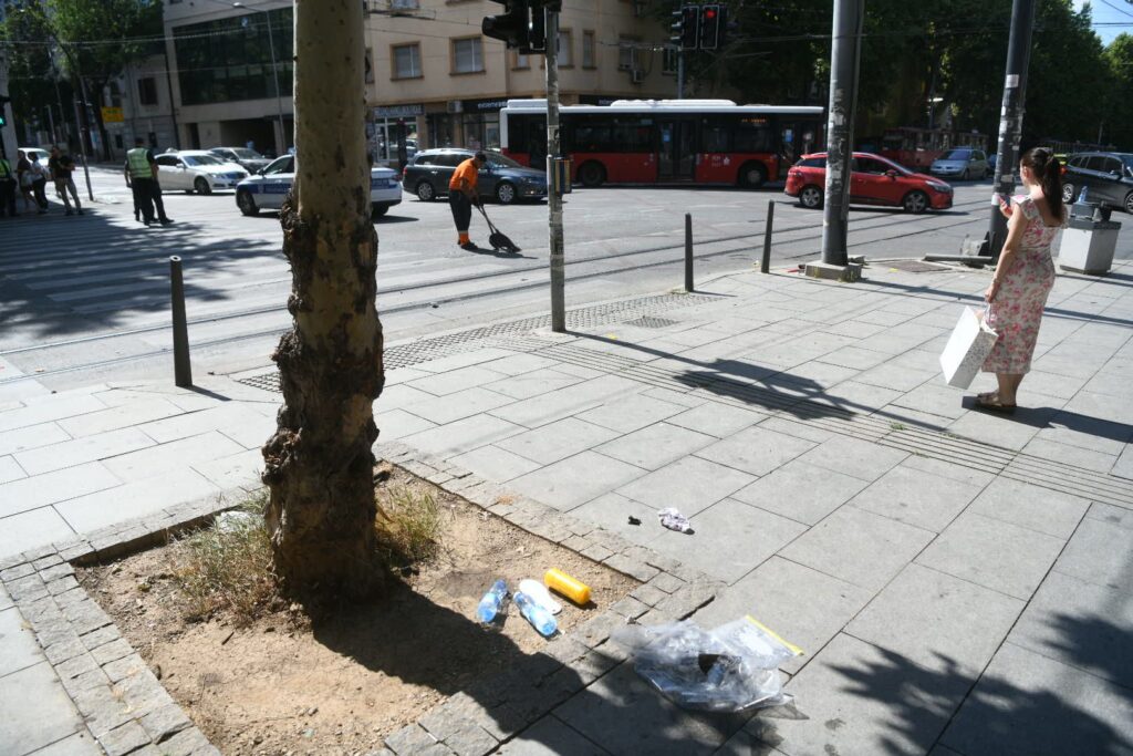 Beograd 13. jul 2025. Saobraćajna nesreća na uglu ulica Takovska i 27. marta Foto:Filip Krainčanić/Nova.rs