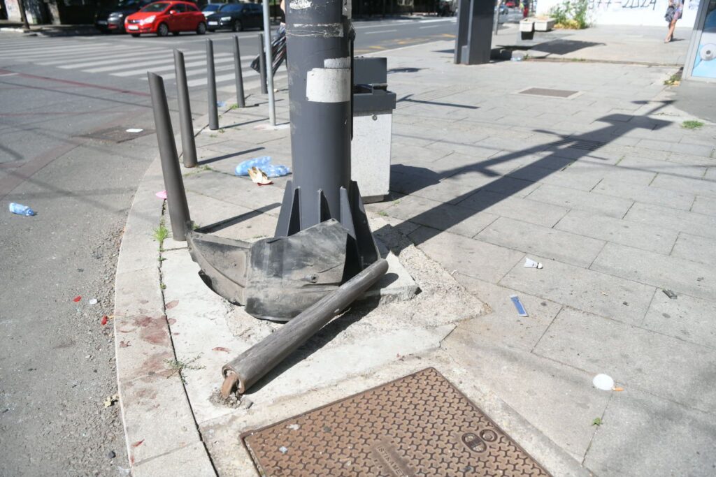 Beograd 13. jul 2025. Saobraćajna nesreća na uglu ulica Takovska i 27. marta Foto:Filip Krainčanić/Nova.rs
