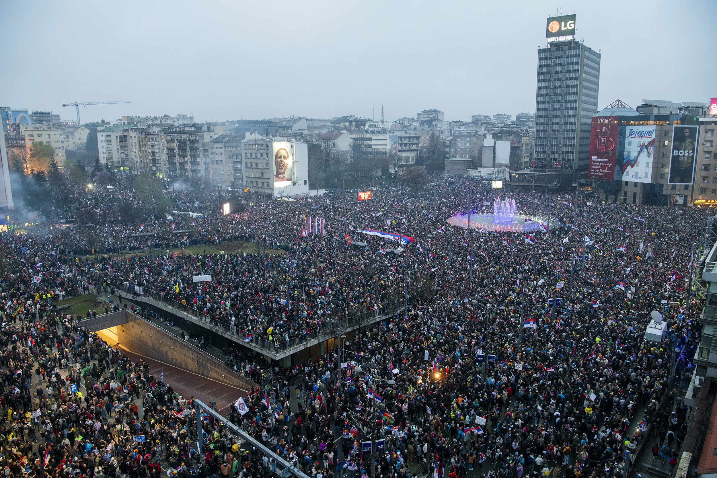 Beograd 15.03.2025. Protest 15 za 15, najveći protest Foto: Vladislav Mitić/Nova.rs slavija, total