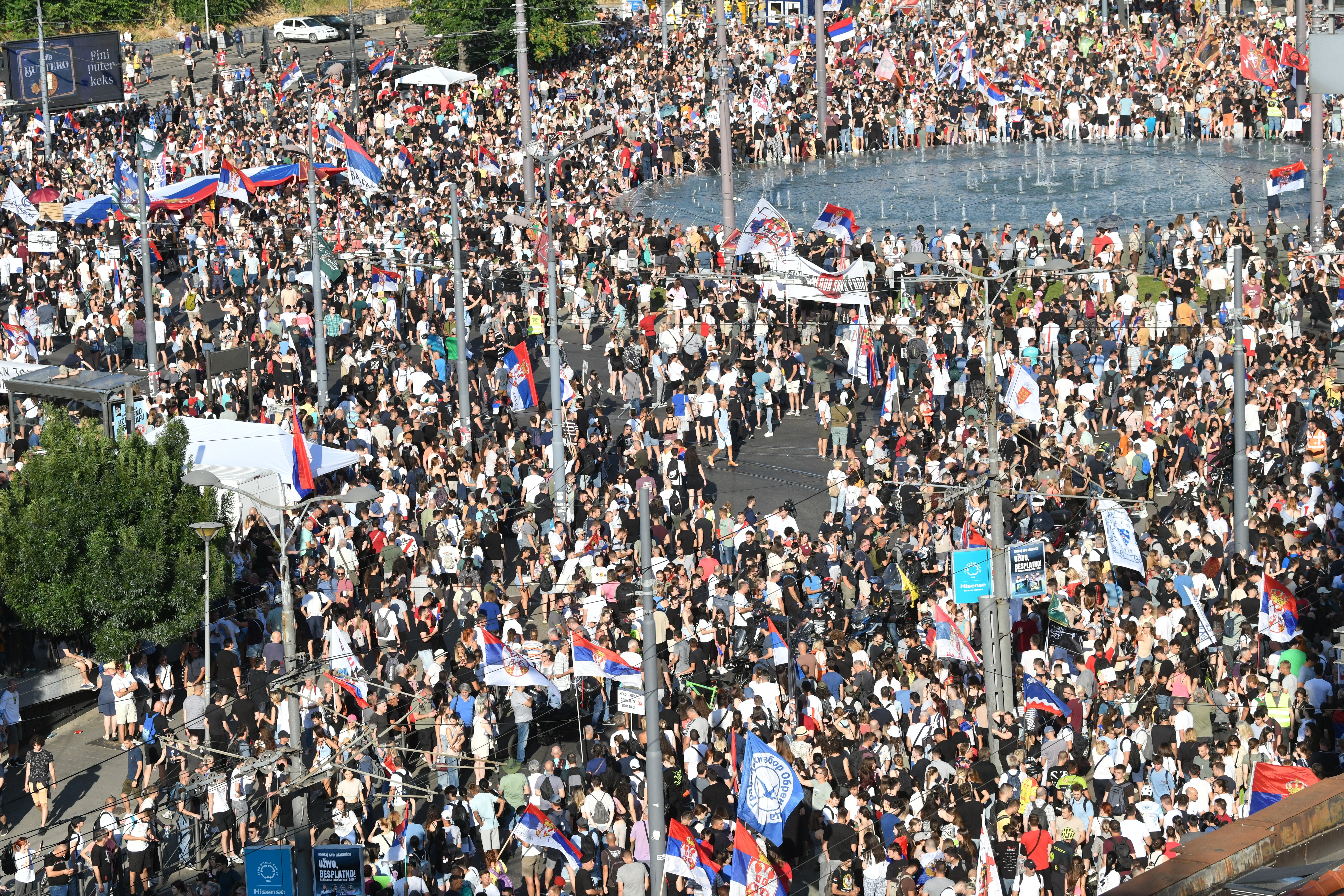 Beograd 28.06.2025. Vidovdan, vidovdanski protest, students protest Foto: Vladislav Mitic/Nova.rs