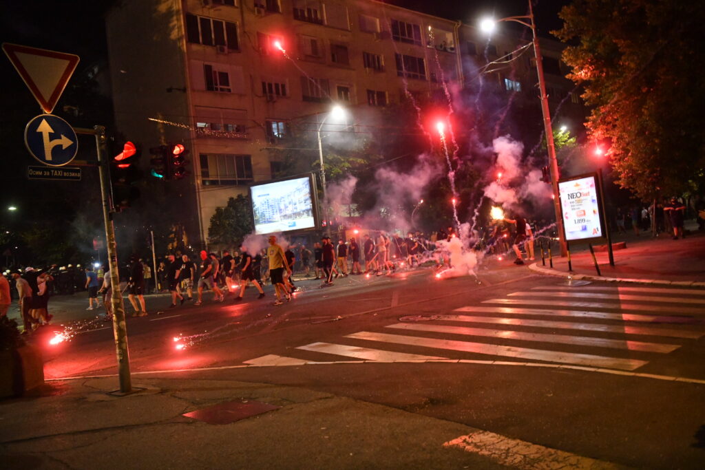Beograd 14. avgust 2025. Protest studenata u blokadi I gradjana pod sloganom "Večeras pucate po šavovima" Generalštab Foto:Vladislav Mitić/Nova.rs