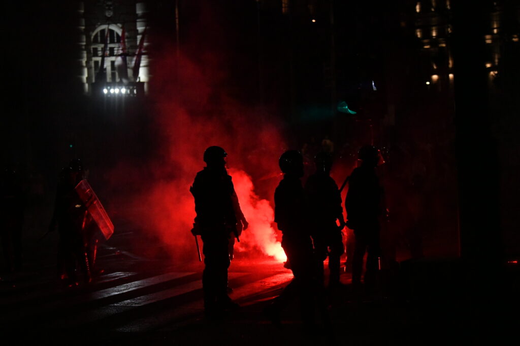 Beograd 14. avgust 2025. Protest studenata u blokadi I gradjana pod sloganom "Večeras pucate po šavovima" Generalštab Foto:Vladislav Mitić/Nova.rs