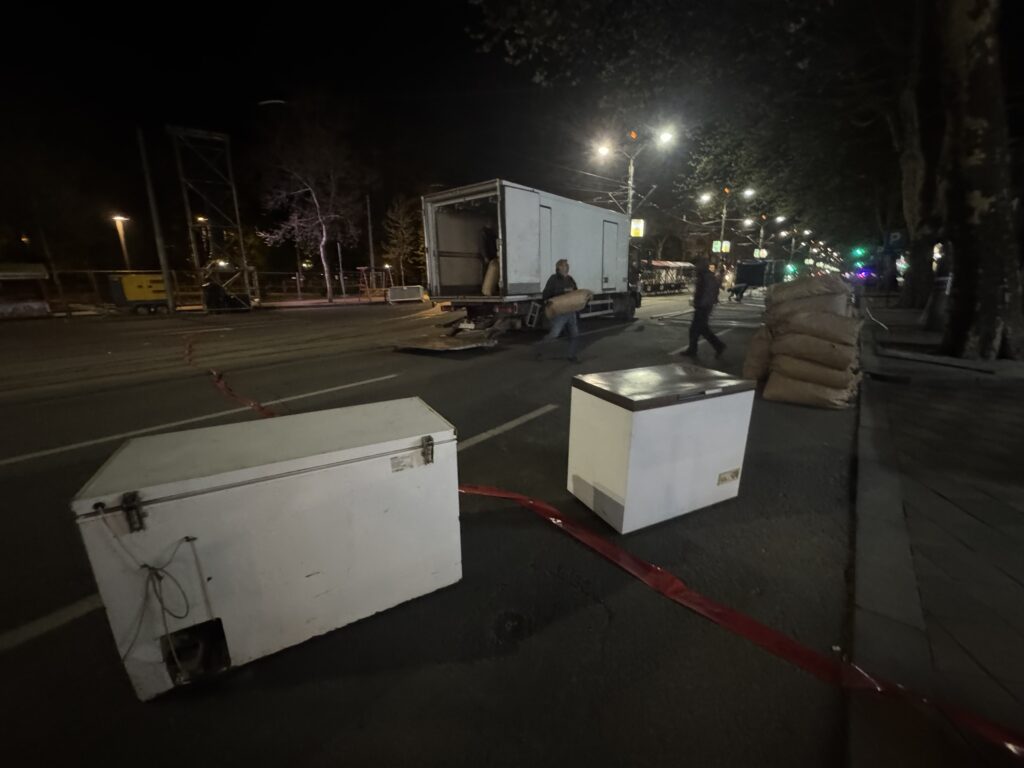 Beograd 10. april 2025. Pripreme za trodnevni skup „Pokreta za narod i državu“  Foto:Vladislav Mitić/Nova.rs