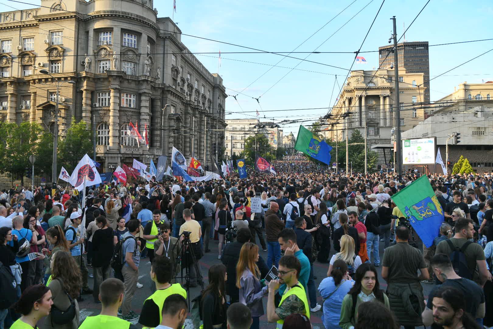 Protest studenata Hocemo izbore 300525 Foto Filip Kraincanic (75)