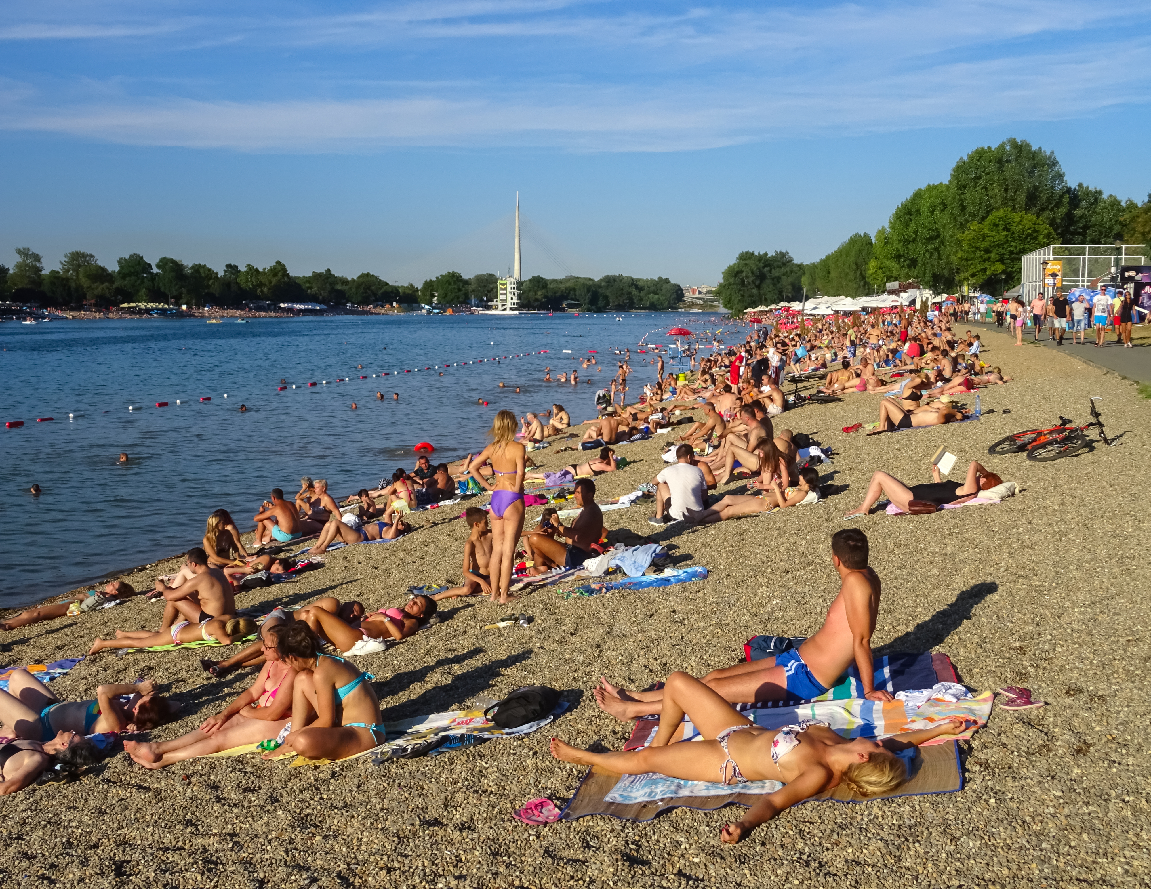 Serbia,,Belgrade,,Ada,Ciganlija,Lake,,July,2017.,Picture,Is,Showing