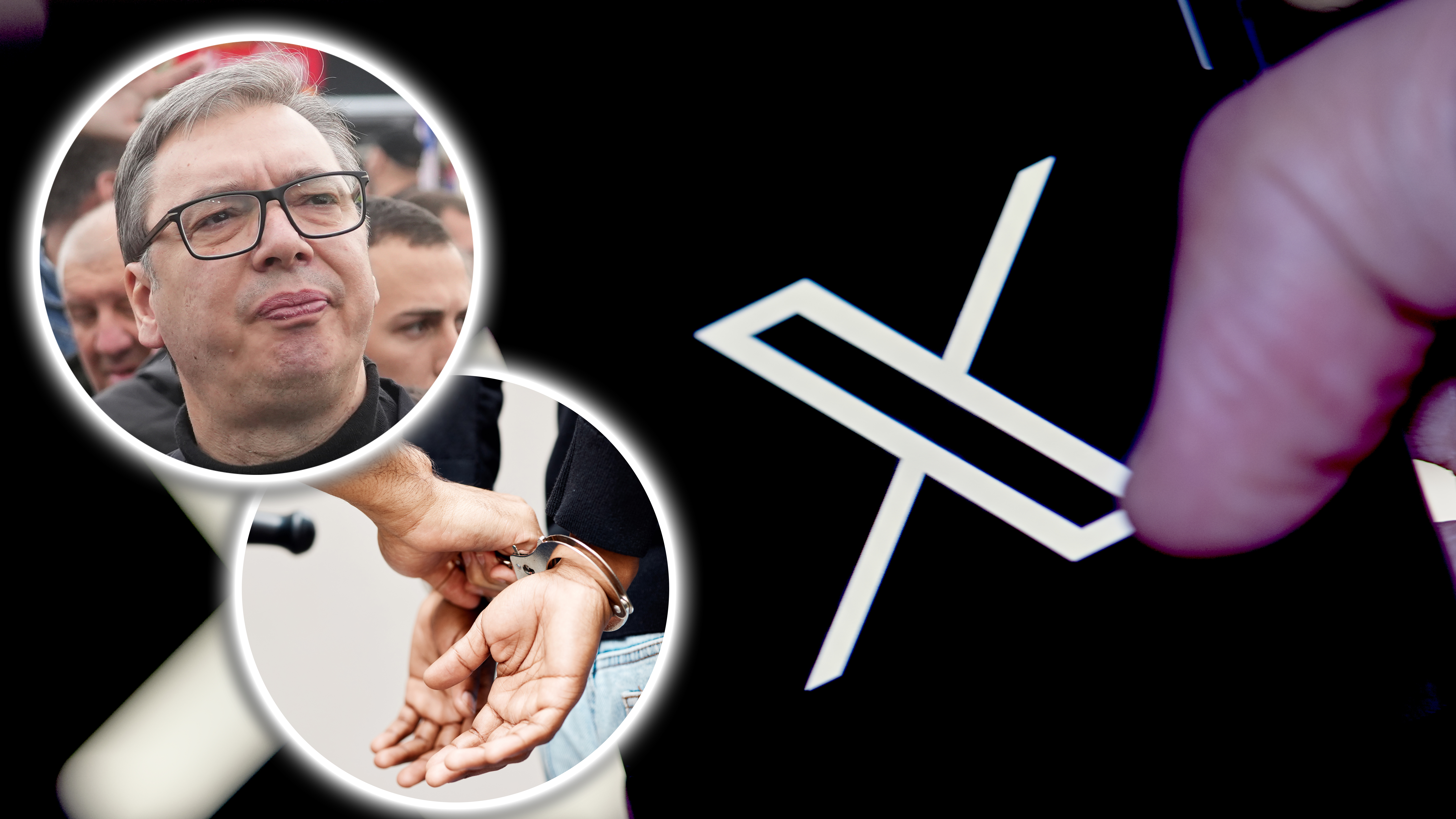 Aleksandar Vučić, X, iks, društvena mreže, društvene mreže, hapšenje, cenzura, kombo