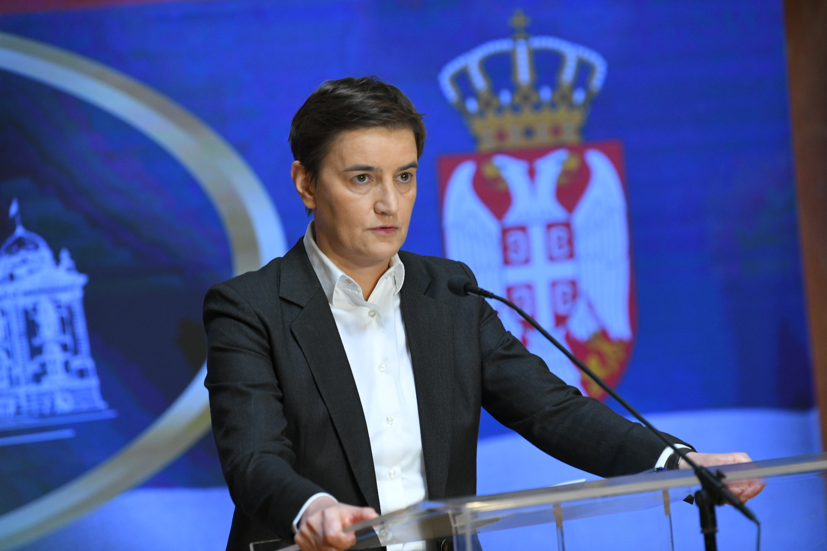 Beograd 28.04.2025. Ana Brnabić, konferencija za novinare, kzn, kzš, Skupština Srbije Foto: Amir Hamzagić/Nova.rs