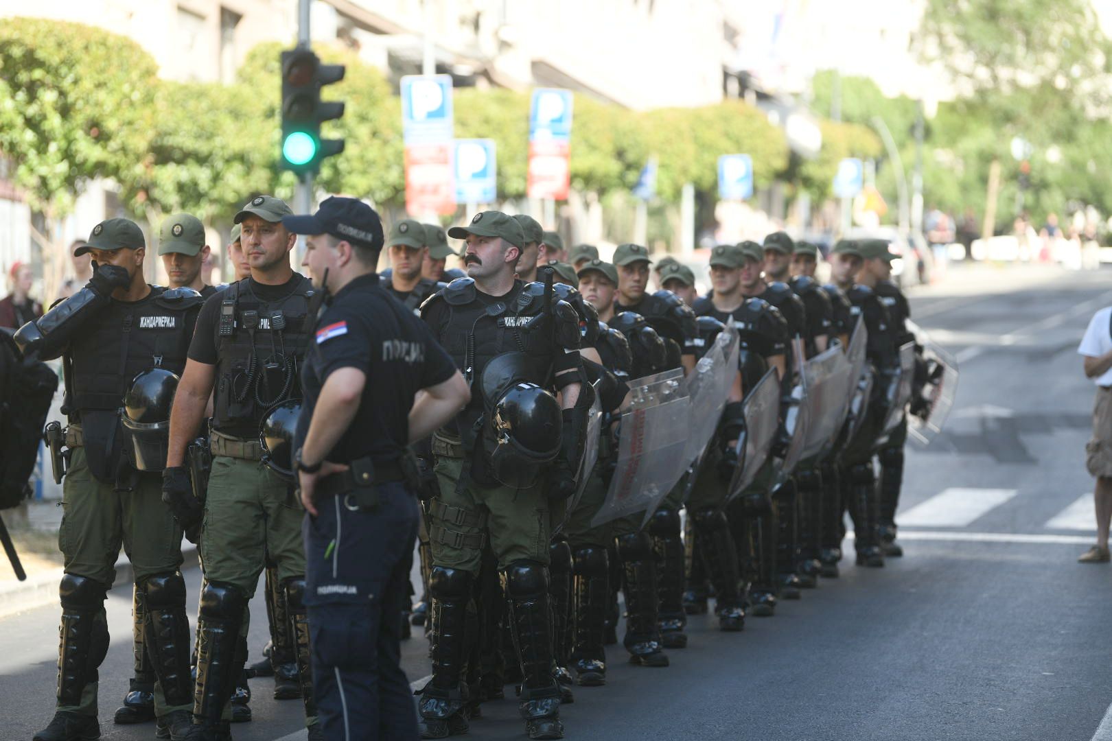 Beograd 30. jun 2025. Zeleni venac, Terazijski tunel, Građani blokirali Zeleni venac, blokada, policija, građanska neposlušnost, policija Foto: Filip Krainčanić/Nova.rs