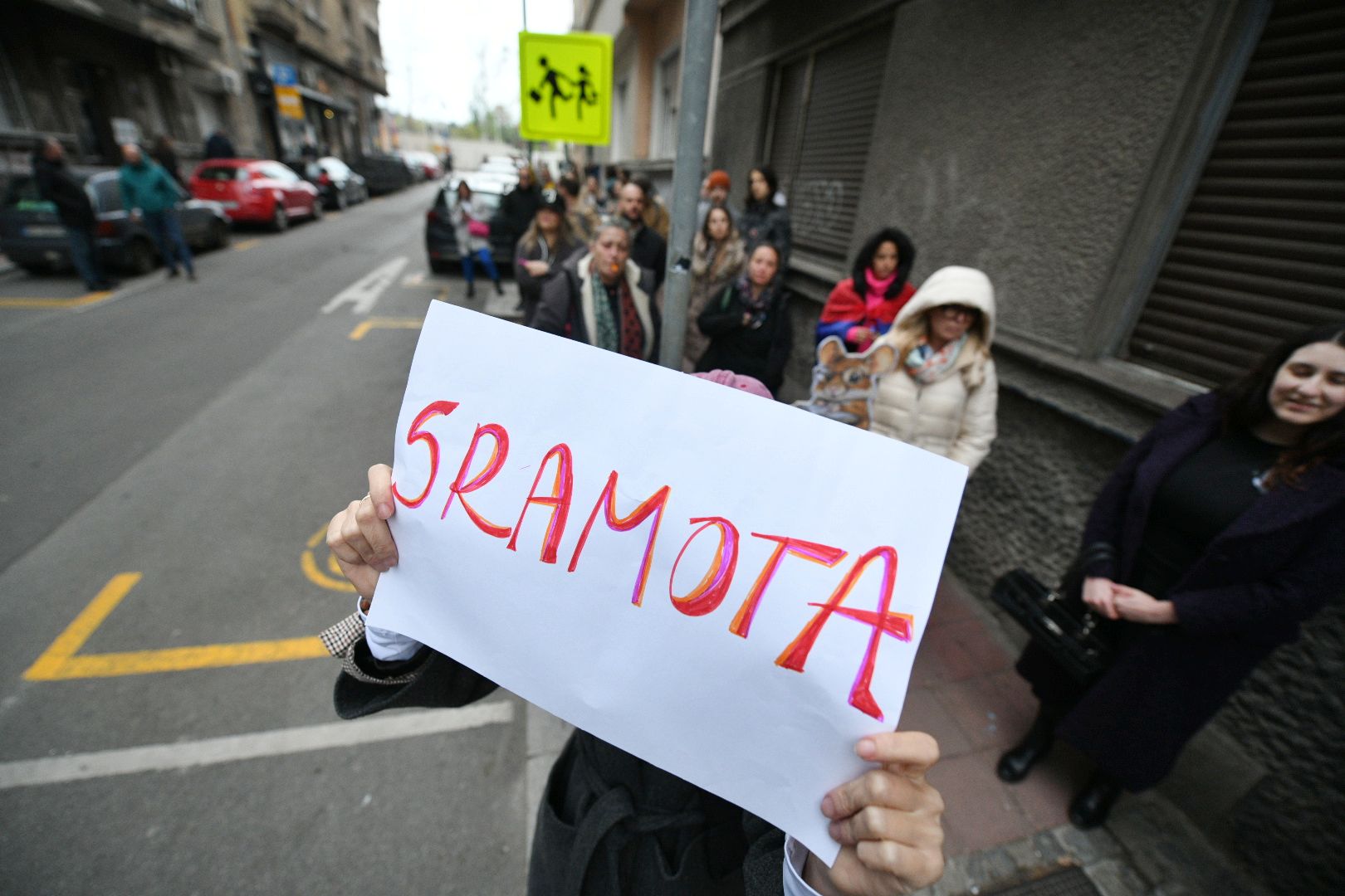 Beograd 31. mart 2025. Protest „Linija sramote“ šetnja pored provladinih medija Kurira, Novosti, Politike Foto:Filip Krainčanić/Nova.rs