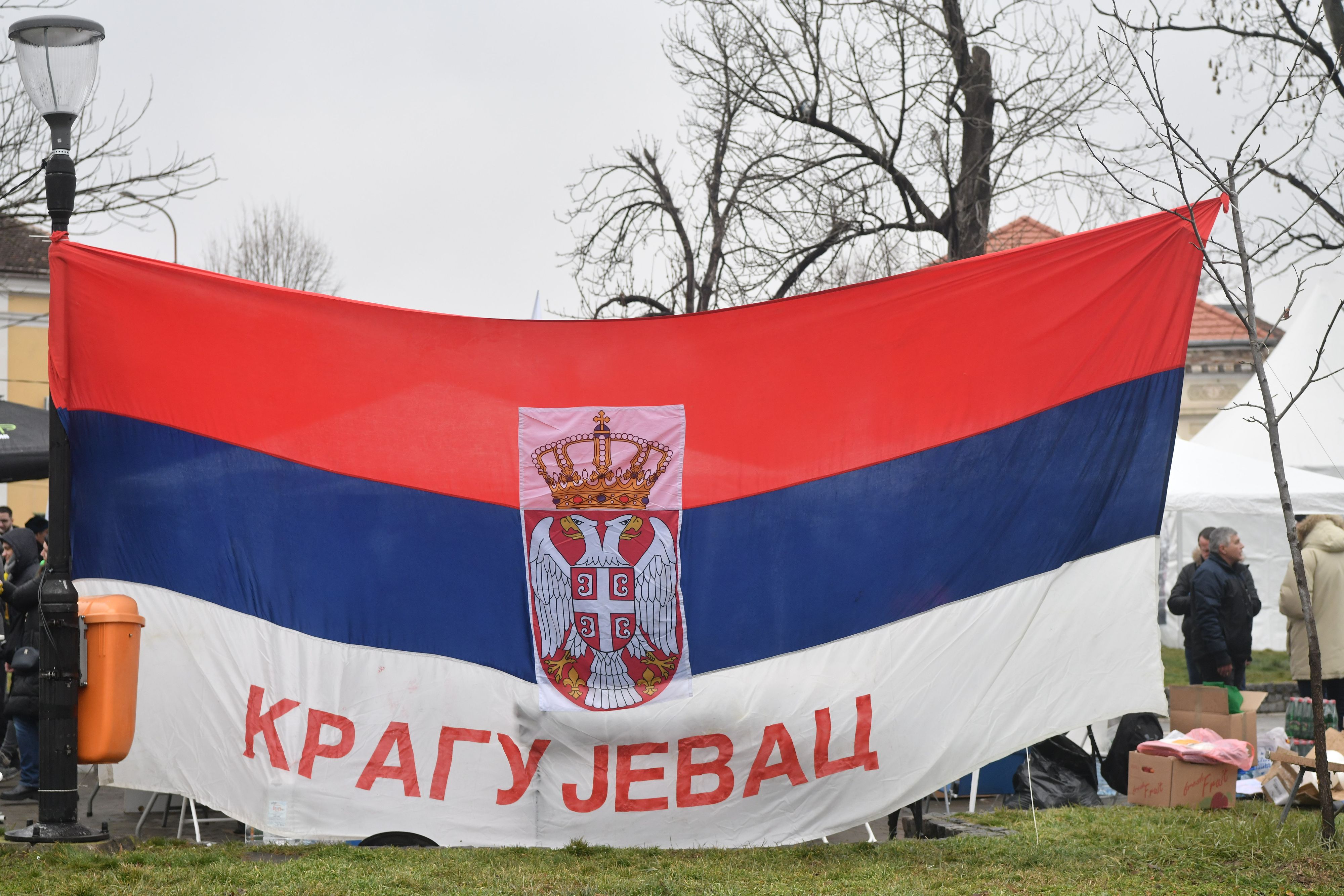 Kragujevac 15.02.2025. Akcija Sretnimo se na Sretenje u Kragujevcu. Studentski protest, okupljanje studenata i građana, gradjana Foto: Goran Srdanov/Nova.rs