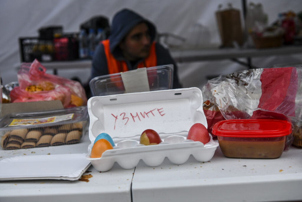 Beograd 19. april 2025. Studentska blokada Radio televizije Srbije, RTS, Takovska ulica, peti dan blokade Foto:Goran Srdanov/Nova,rs