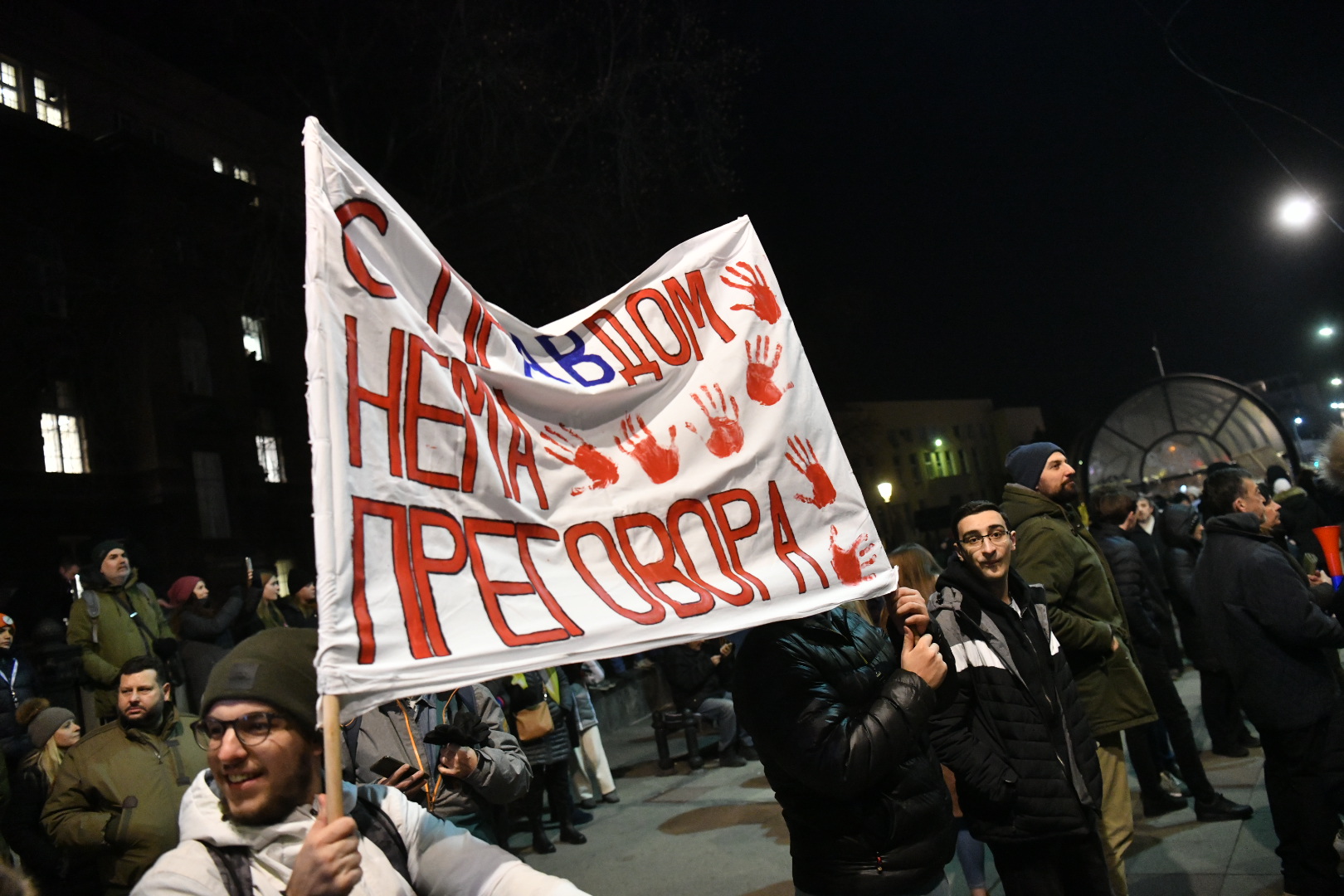Vukov spomenik
Beograd 20.02.2025. Protestna šetnja Sretnimo se kod Vuka.  Protest Beogradskih opština. U Beogradu sa više lokacija kreću građani da bi se sreli kod Vukovog spomenika Foto: Vladislav Mitić/Nova.rs