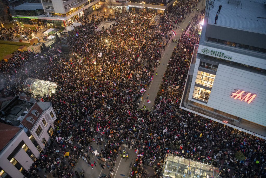 Niš 01.03.2025. Protest Studentski edikt, Majanje po Niš, studenti Foto: Vladislav Mitić/Nova.rs, total, masovka