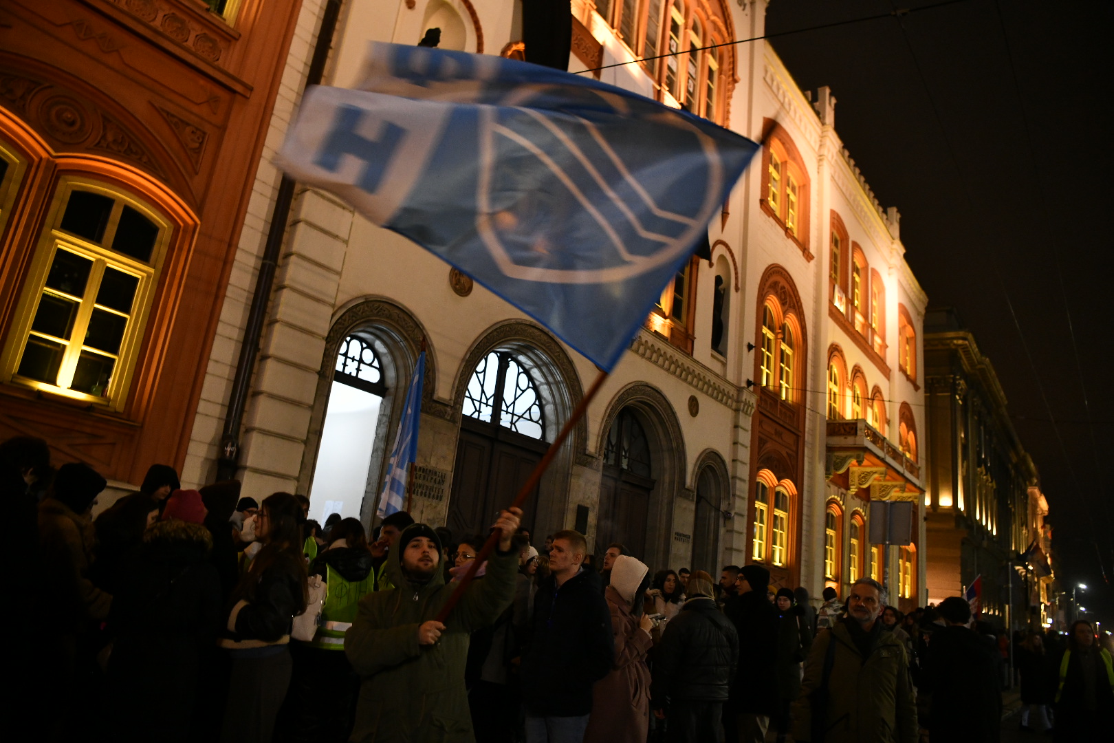 Protest studenata protestna setnja podrska Pravnom fakultetu 140125 Foto Vesna Lali