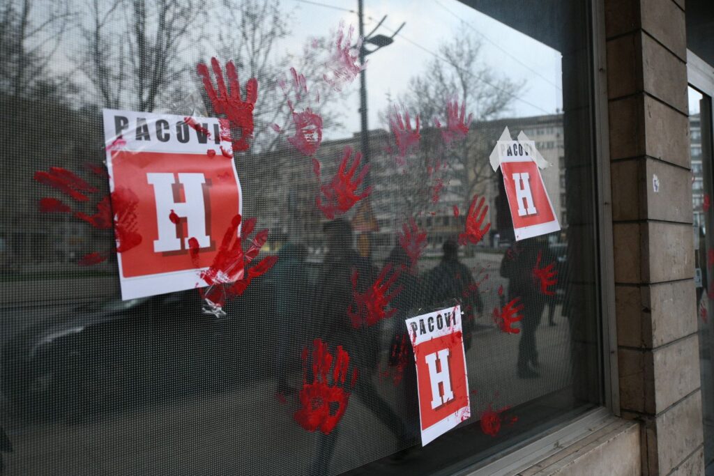Beograd 31. mart 2025. Protest „Linija sramote“ šetnja pored provladinih medija Kurira, Novosti, Politike Foto:Filip Krainčanić/Nova.rs