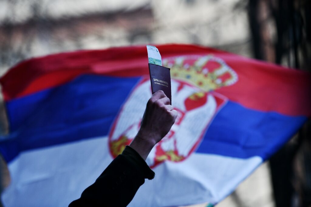 Beograd 27. decembar 2024. Studenti protestna setnja do ministarstva prosvete knjige Foto:Vesna Lalić/Nova.rs