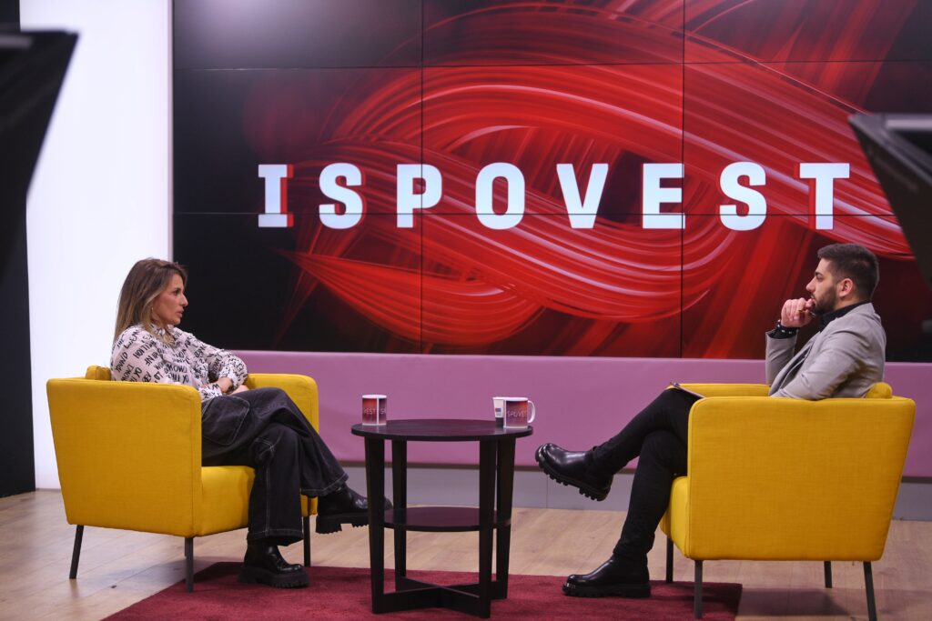 Beograd 03.04.2025. Maja Brukner, glumica, bivša žena, supuruga kikboksera Nenada Pagonisa, emisija Ispovest, podcast, potkast, podkast, Nemanja Vasiljević, novinar, autor i voditelj emisije Ispovest Foto: Filip Krainčanić/Nova.rs