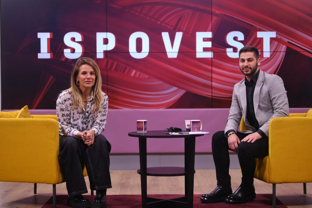 Beograd 03.04.2025. Maja Brukner, glumica, bivša žena, supuruga kikboksera Nenada Pagonisa, emisija Ispovest, podcast, potkast, podkast, Nemanja Vasiljević, novinar, autor i voditelj emisije Ispovest Foto: Filip Krainčanić/Nova.rs