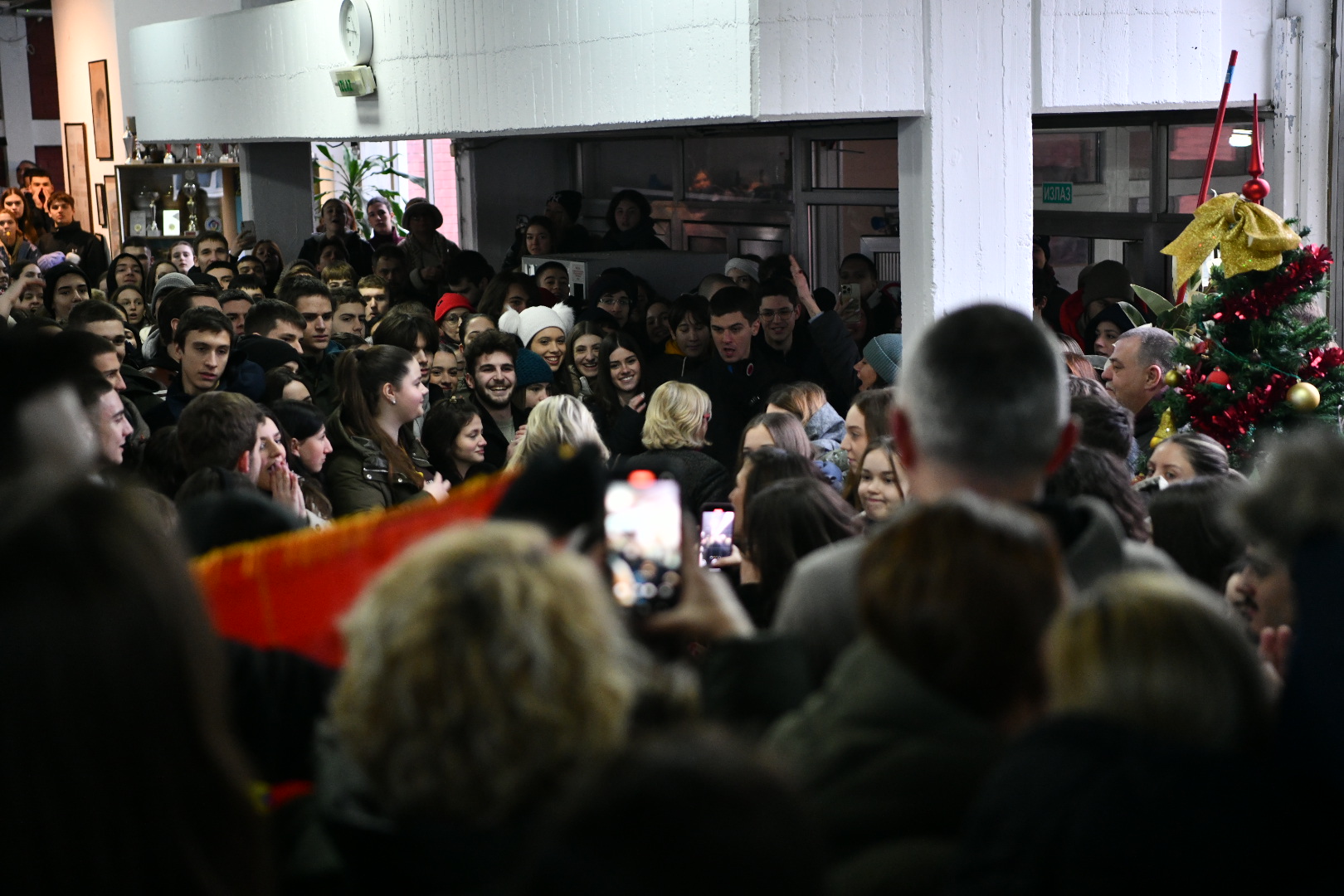 Beograd 21. januar 2025. Deseta beogradska gimnazija podrska roditelja prosvetnim radnicima koji su u obustavi rada  Foto:Vesna Lalić(Nova.rs
