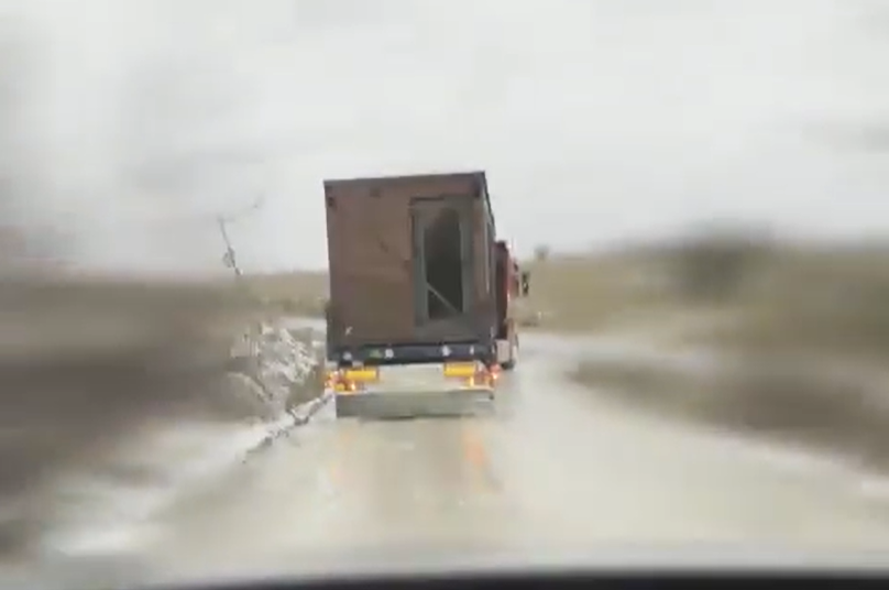 Kamion koji prevozi ukrajinske dronove u Rusiji