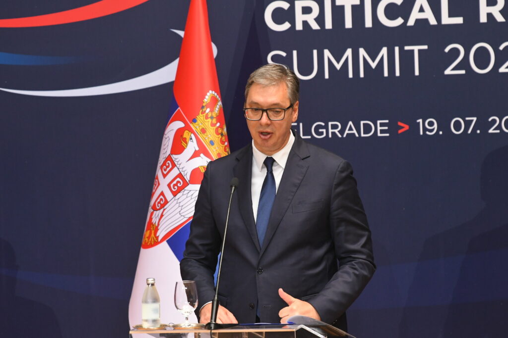 Beograd 19. jul 2024. Konferencija za novinare nakon odrzanog sastanka Aleksandra Vučića i nemačkog kancelara Olafa Šolca Foto:Amir Hamzagić/Nova.rs