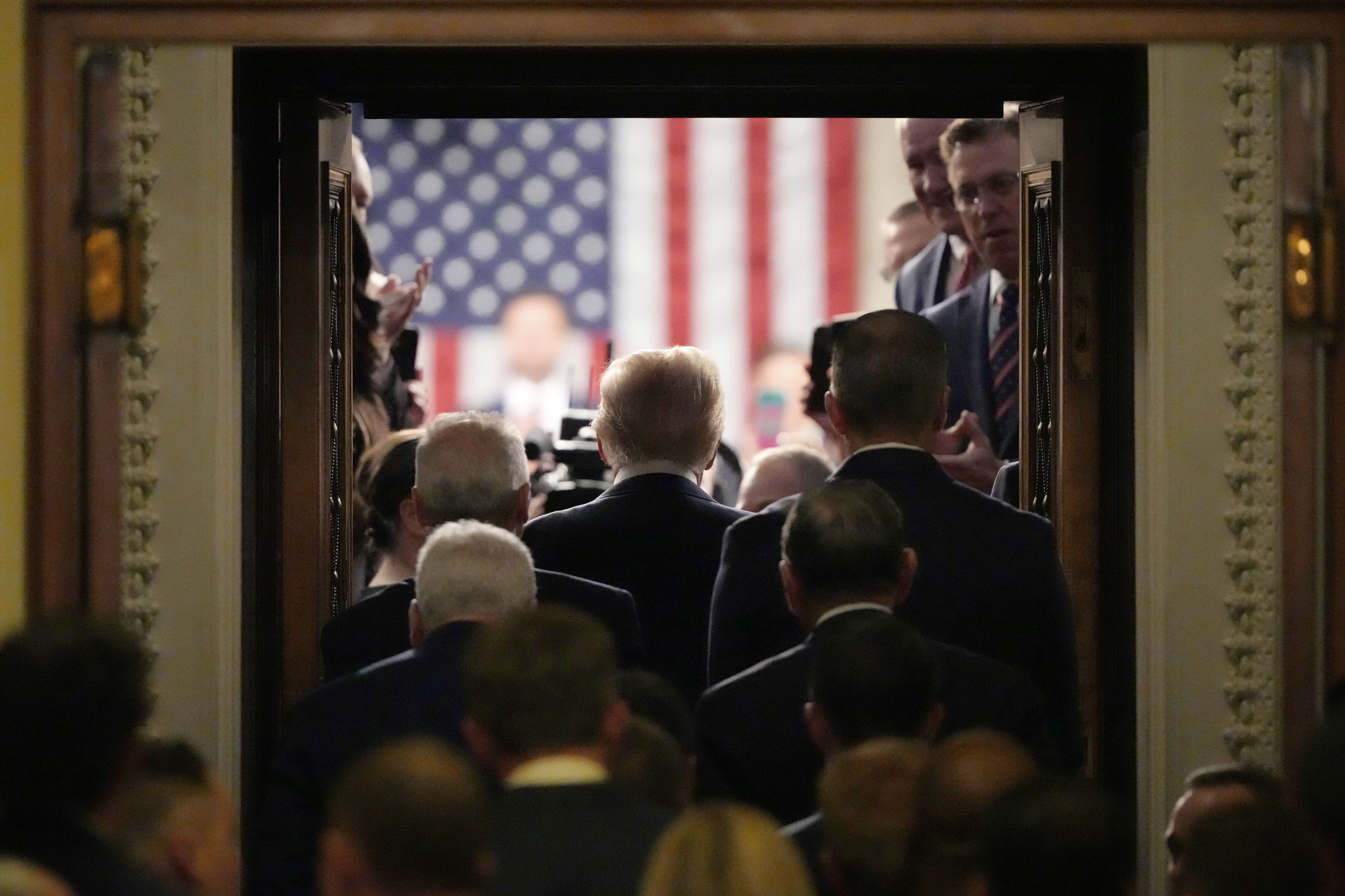 APTOPIX Trump Speech