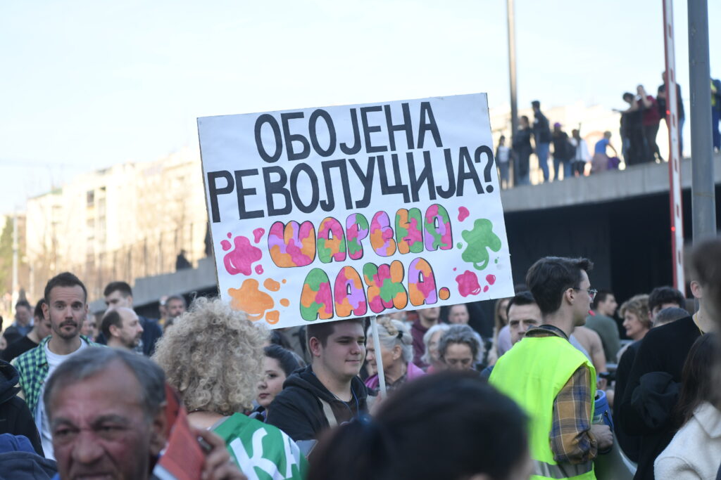 Beograd 07. mart 2025. Generalni štrajk, protest, protestno okupljanje studenata, učenika, građana šetnja krugom dvojke  Foto:Goran Srdanov/Nova.rs