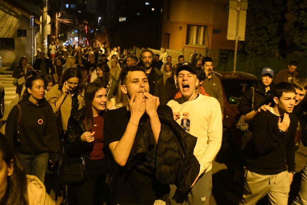 Beograd 10.03.2025. Ujedinjene škole Vračara, protest, podrška prosvetarima i studentima, studentski protest Foto: Filip Krainčanić/Nova.rs