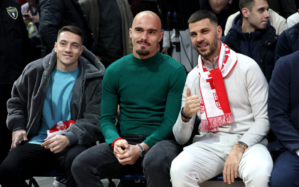 during regular season round 11 Euroleague basketball match between Crvena Zvezda (Red Star) and Partizan in Belgrade, Serbia on Nov. 21, 2024.
photo: Pedja Milosavljevic/STARSPORT