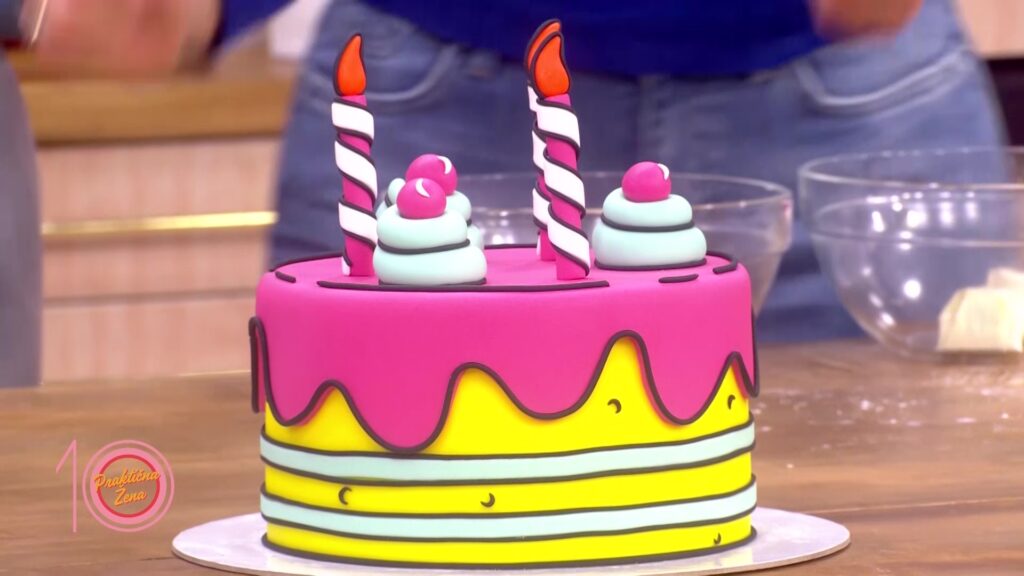 Praktična žena - Cartoon torta Pscreen03