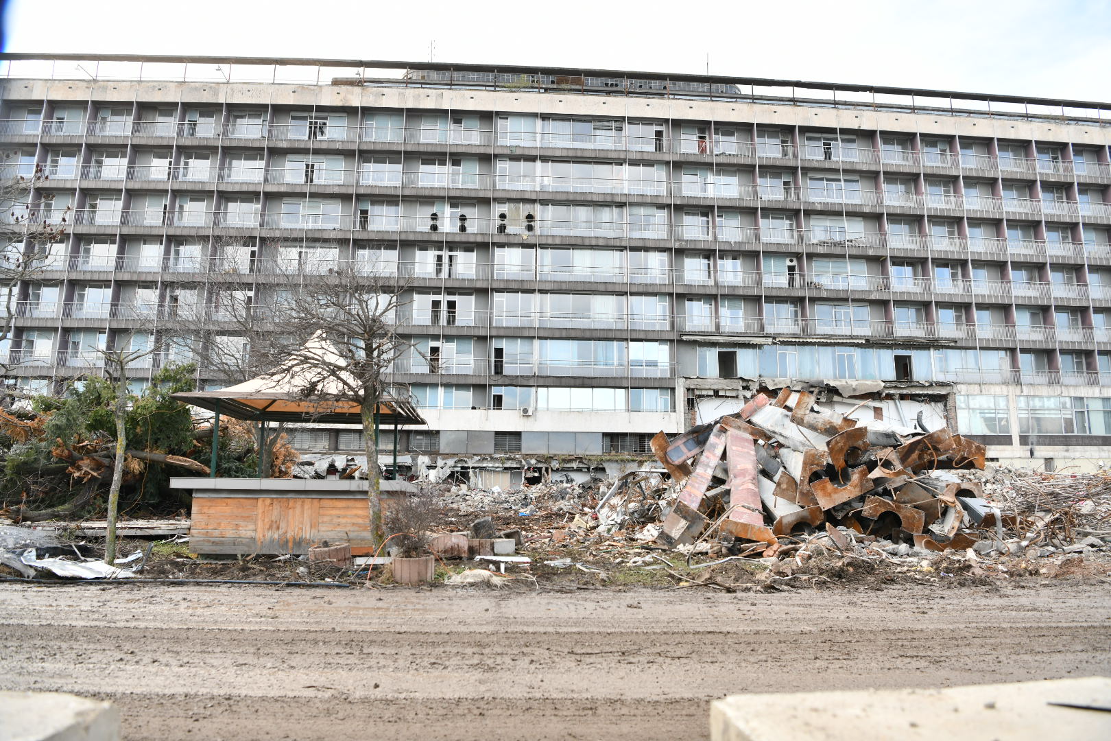 Protest kod hotela Jugoslavija