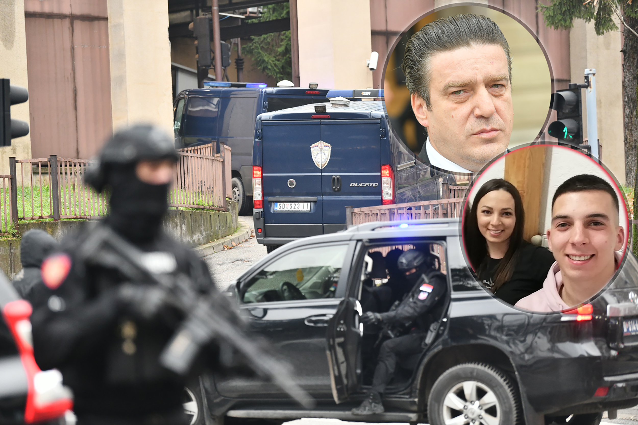 Beograd 12.12.2024. Suđenje Uroš Blažić, izricanje presude, policija Foto: Vesna Lalić/Nova.rs advokat nebojša perović, spcijalni sud i suzana Ranković, sestra ubijenog dalibora todorovića