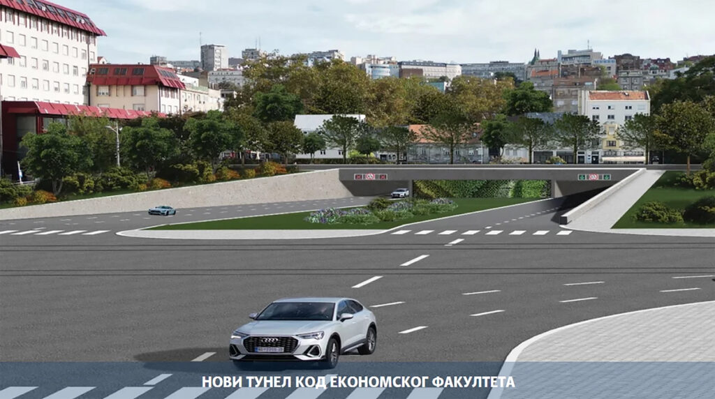 novi izgled tunela kod ekonomskog fakulteta