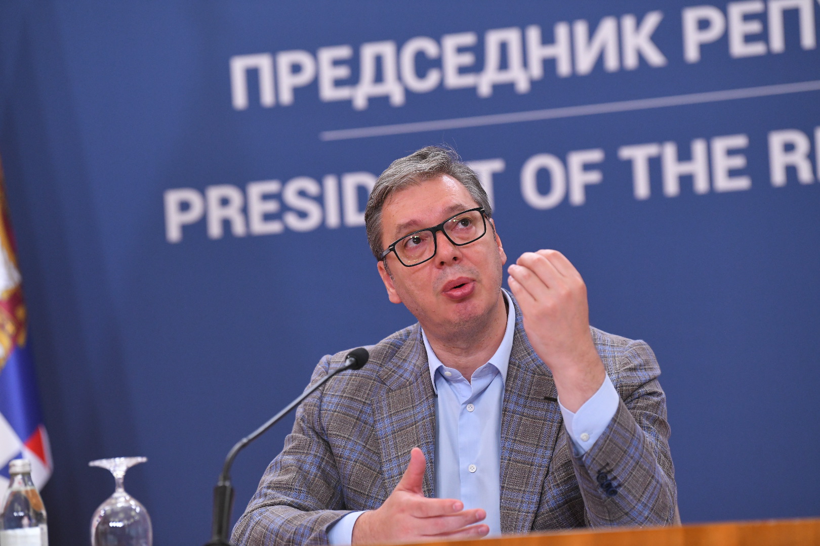 Konferencija za medije predsednika Srbije Aleksandra Vučića