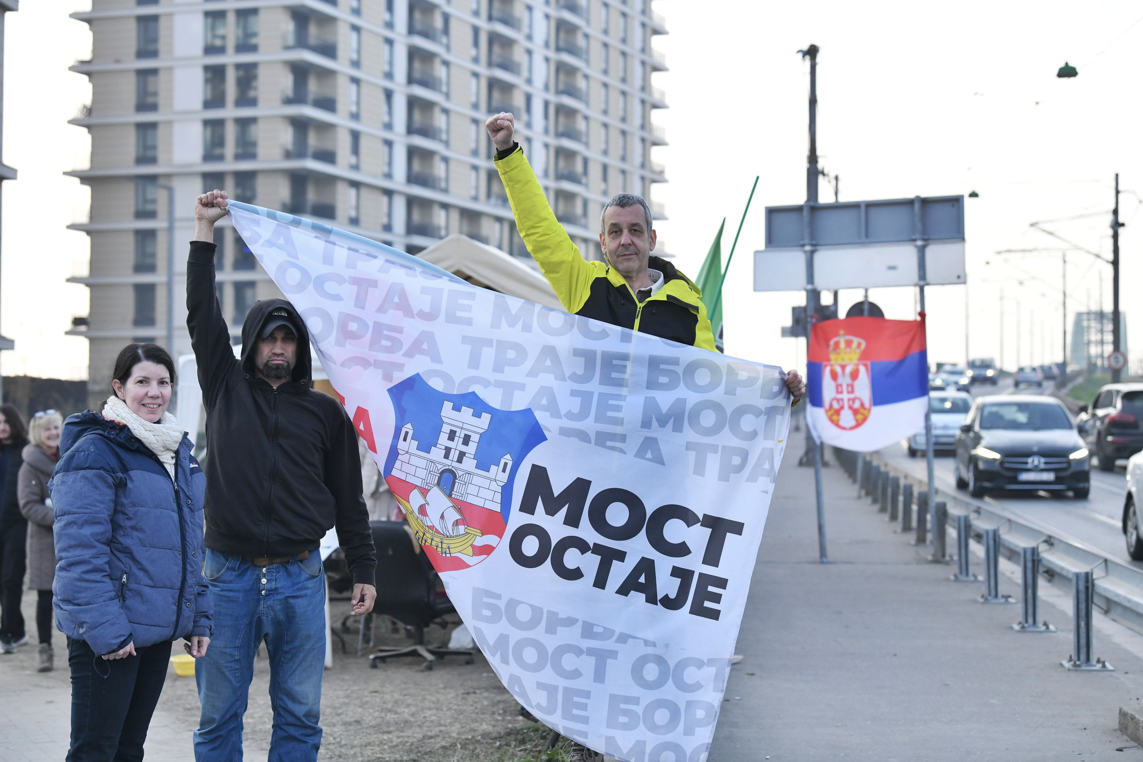 Beograd 09. novembar 2024. Čuvari Savskog mosta, aktivisti za sprečavanje demontaže Savskog mosta, stari savski most  Foto:Goran Srdanov/Nova.rs