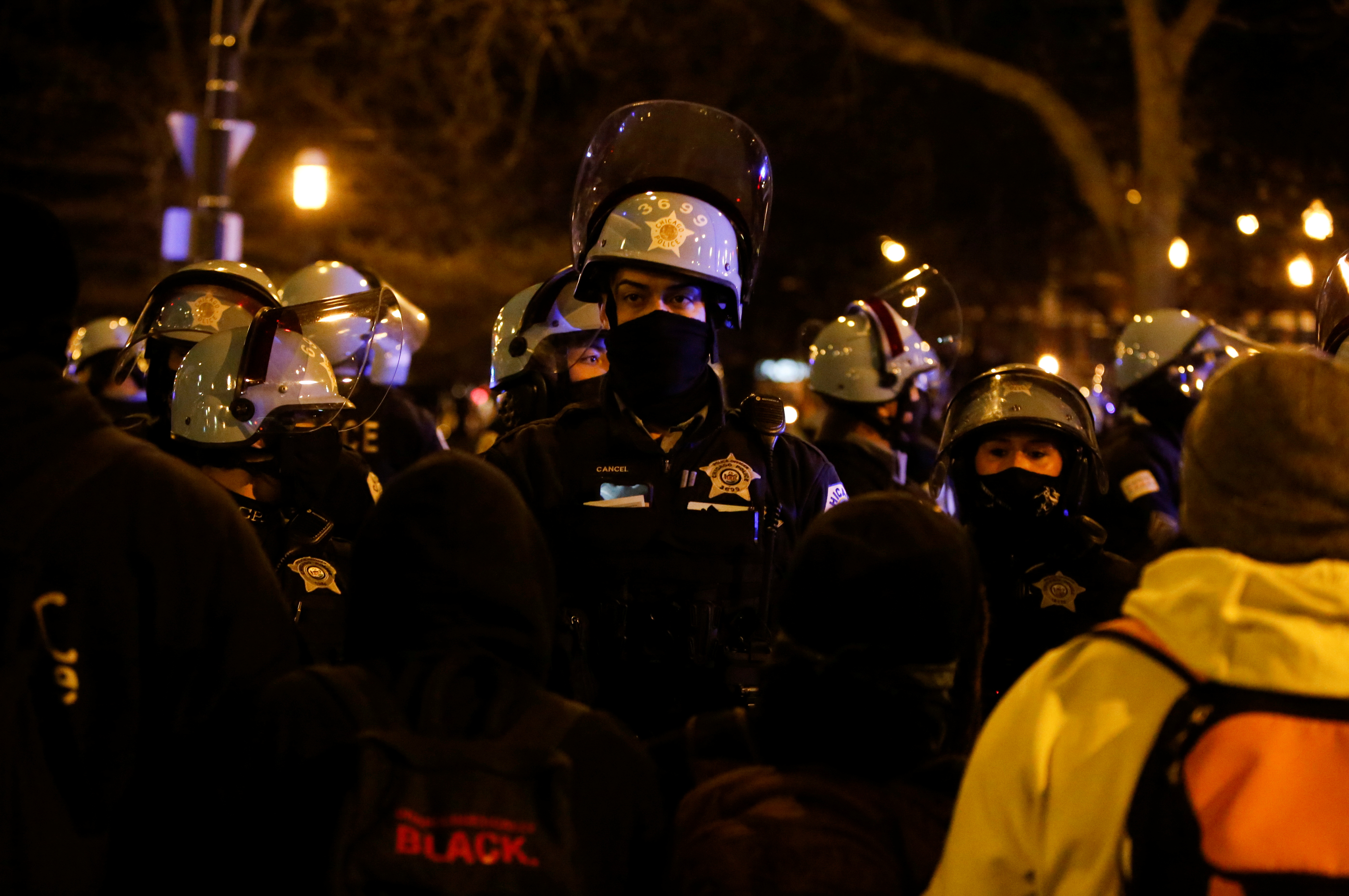 Protest in the aftermath of the death of 13-year-old-boy Adam Toledo, in Chicago