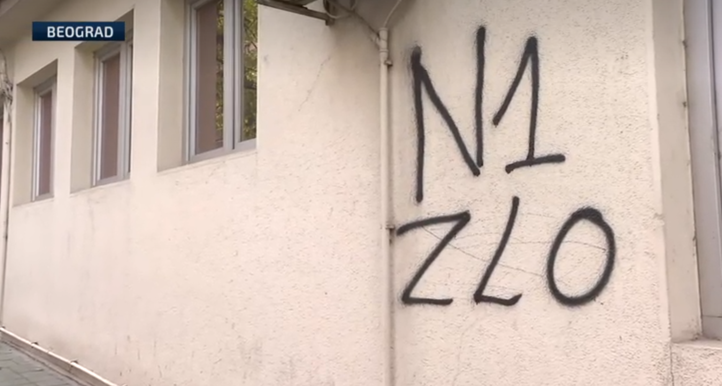 2024-03-26 10_56_29-Grafit koji targetira N1 na zgradi ministarstva, ali iz te institucije ne reaguj