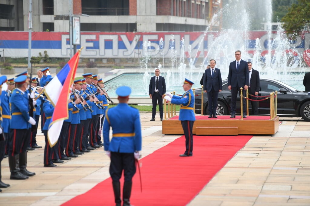 Beograd 11.09.2024. Zvanična poseta izraelskog predsednika Srbiji. Isak Hercog u Srbiji, Isak Hercog i Aleksandar Vučić Foto: Amir Hamzagić/Nova.rs