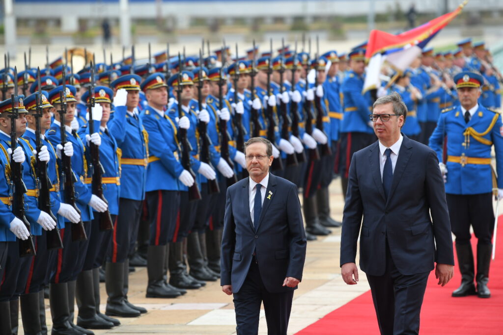 Beograd 11.09.2024. Zvanična poseta izraelskog predsednika Srbiji. Isak Hercog u Srbiji, Isak Hercog i Aleksandar Vučić Foto: Amir Hamzagić/Nova.rs