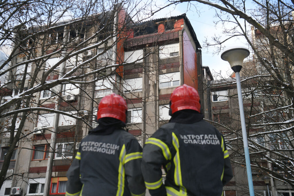 Beograd 14.01.2024. Banjica požar,vatrogasci Foto: Filip Krainčanić/Nova.rs