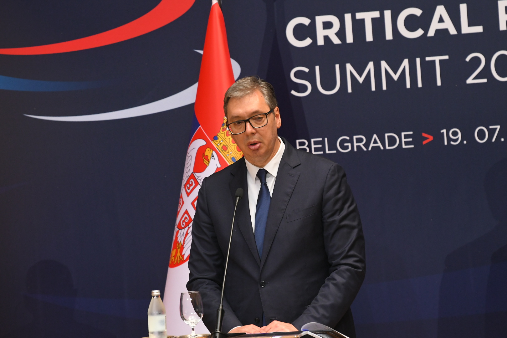 Beograd 19. jul 2024. Konferencija za novinare nakon odrzanog sastanka Aleksandra Vučića i nemačkog kancelara Olafa Šolca Foto:Amir Hamzagić/Nova.rs