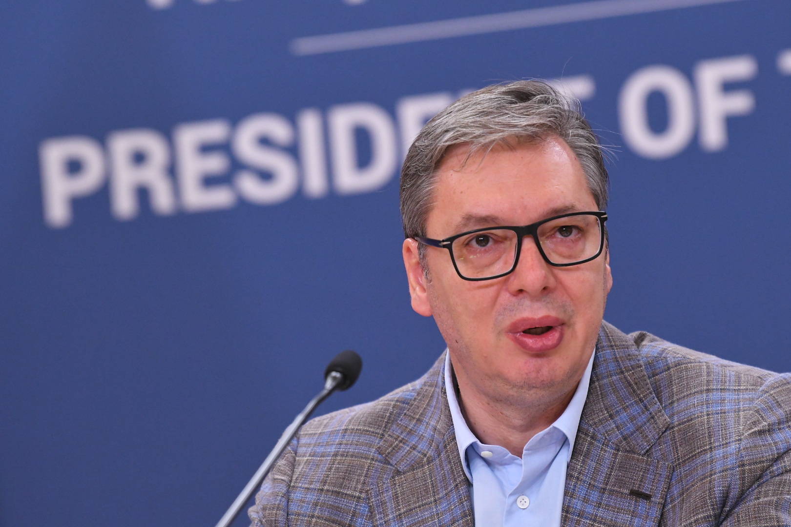 Konferencija za medije predsednika Srbije Aleksandra Vučića