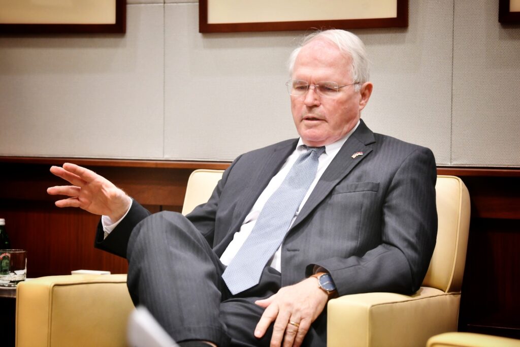 Beograd 12. januar 2024. Kristofer Hil (Christopher Hill) americki ambasador u Srbiji intervju  Foto:Vesna Lalić/Nova.rs