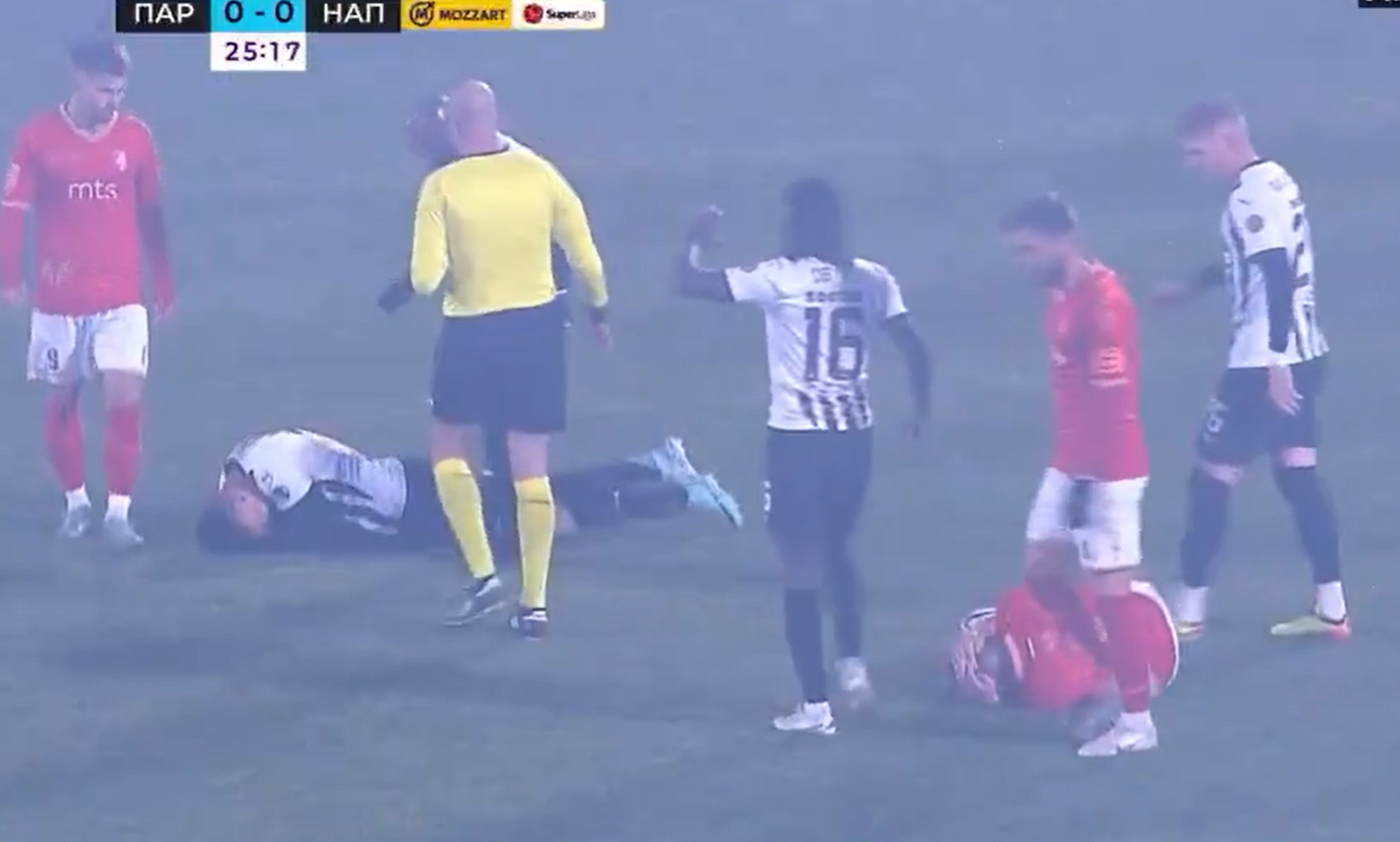 arijaga krstic sudar glavama napredak partizan