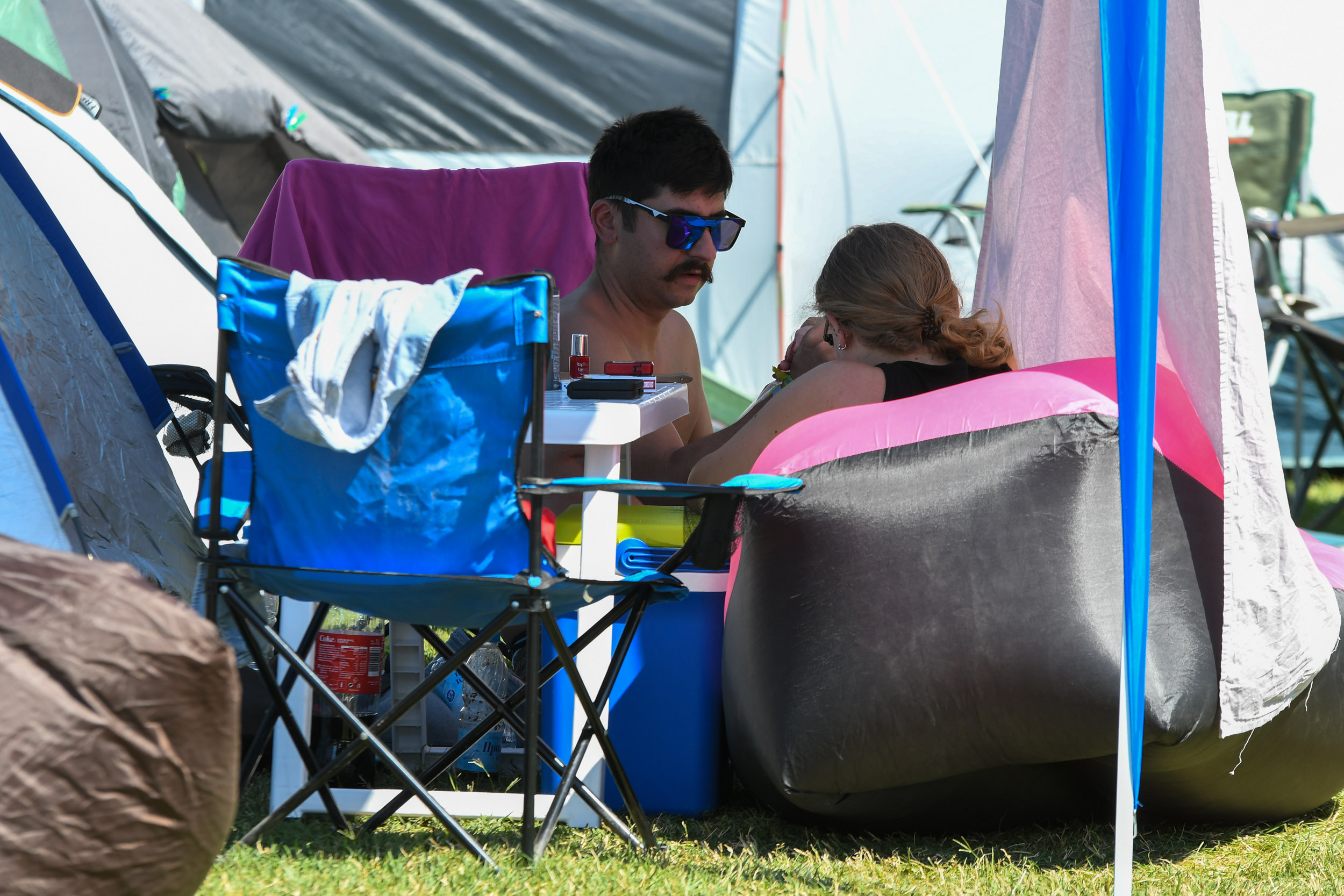 Novi Sad 11. jul 2024. Muzicki festival EXIT (Egzit) na Petrovaradinskoj tvrdjavi, kamp Foto:Nenad Mihajlović/Nova.rs