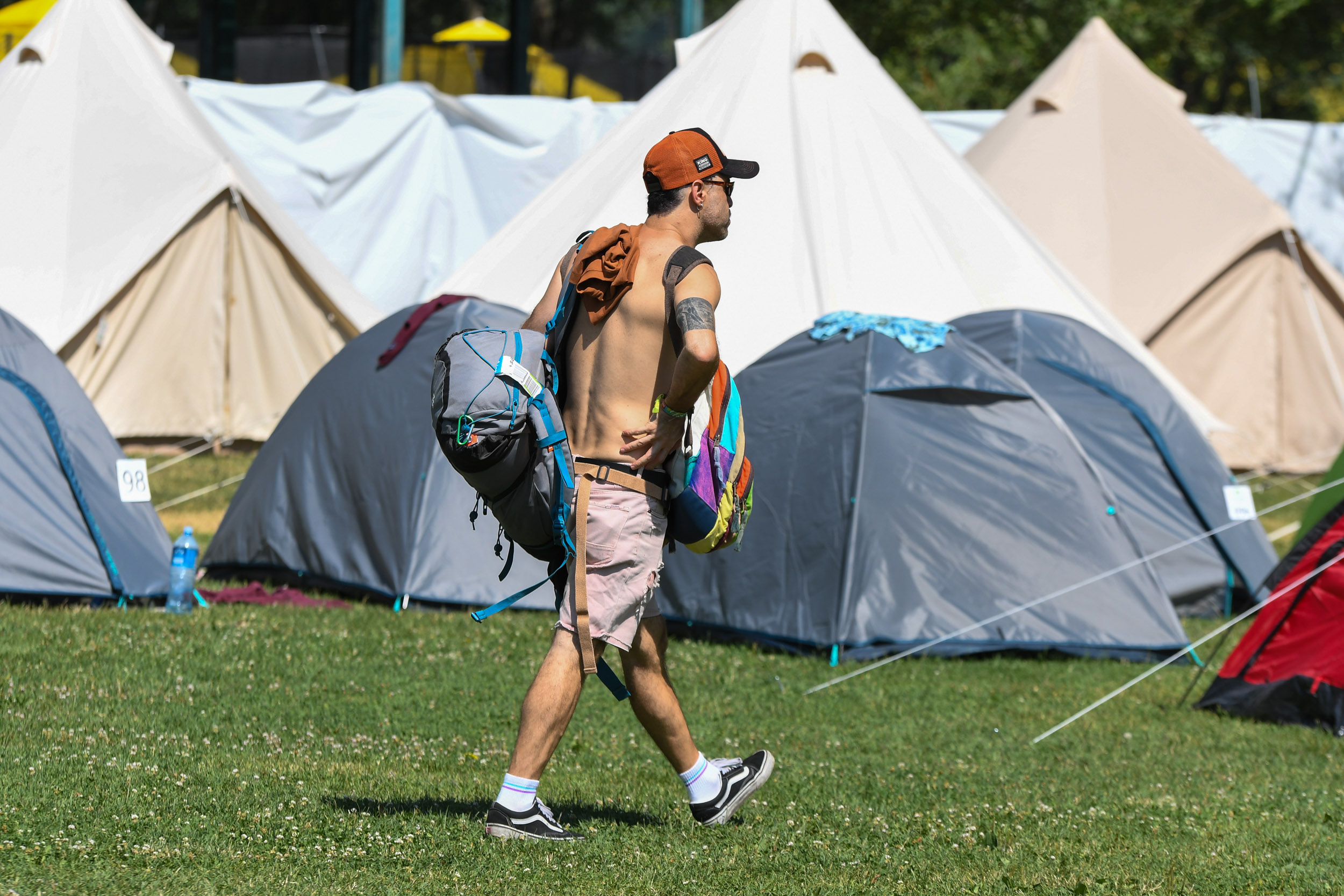 Novi Sad 11. jul 2024. Muzicki festival EXIT (Egzit) na Petrovaradinskoj tvrdjavi, kamp Foto:Nenad Mihajlović/Nova.rs