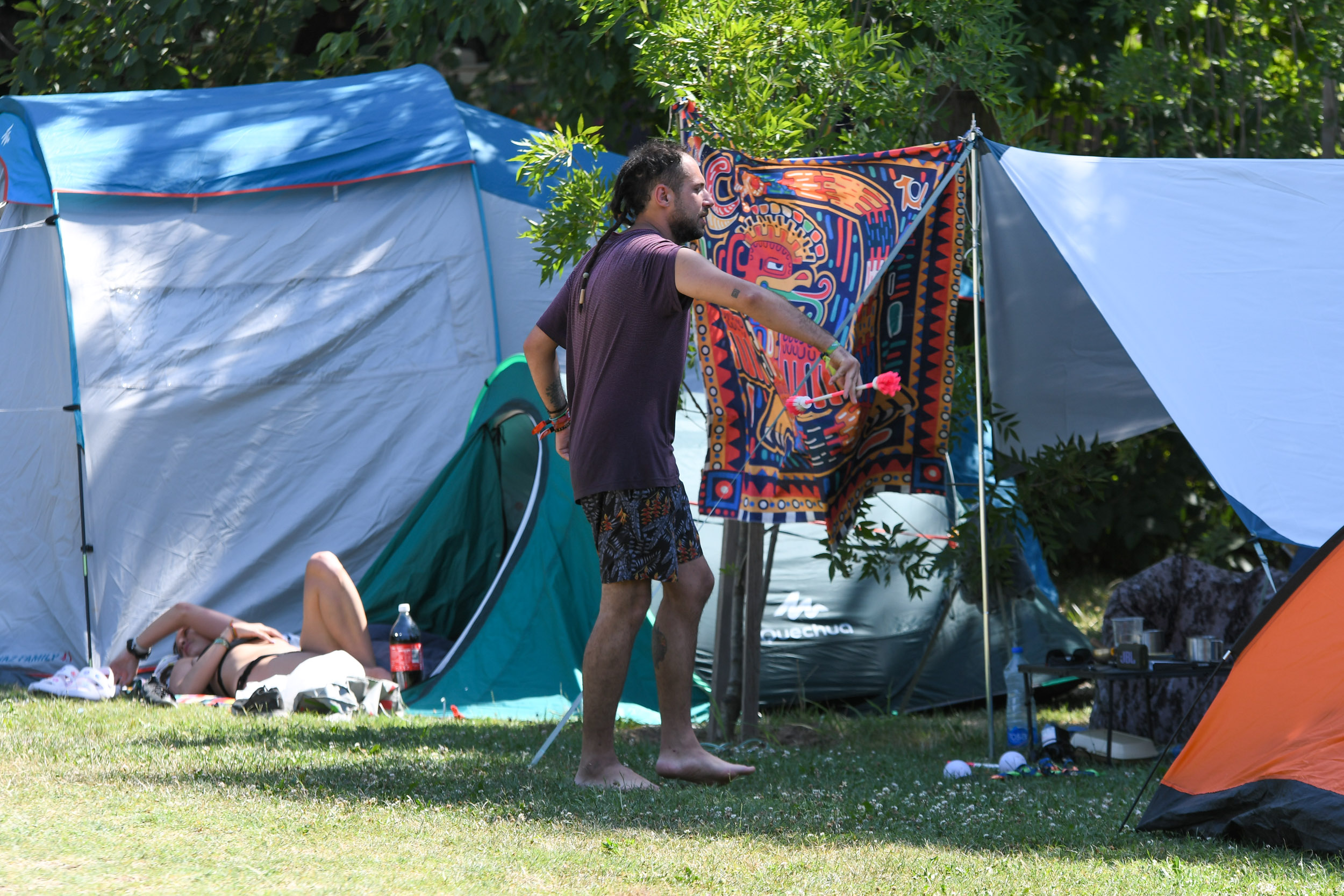 Novi Sad 11. jul 2024. Muzicki festival EXIT (Egzit) na Petrovaradinskoj tvrdjavi, kamp Foto:Nenad Mihajlović/Nova.rs